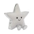 Jellycat Amuseables Silver Star 2026 – silberglänzender Plüschstern mit kleinen Füßchen und fröhlich lächelndem Gesicht, sitzend von vorne.