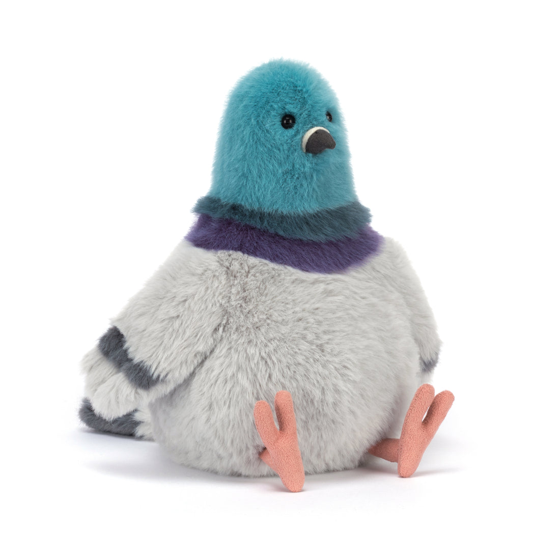 Jellycat Strutton Pigeon Plüsch-Taube mit weichen Federn, liebenswertem Gesicht, kuschelige Stadttaube