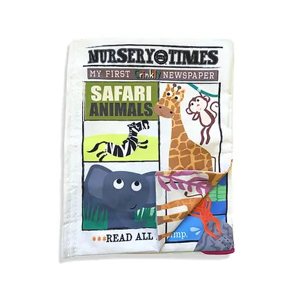 Knisterstoffbuch Safari-Tiere von Jo &amp; Nics Baby Stoffbuch mit Knisterseiten
