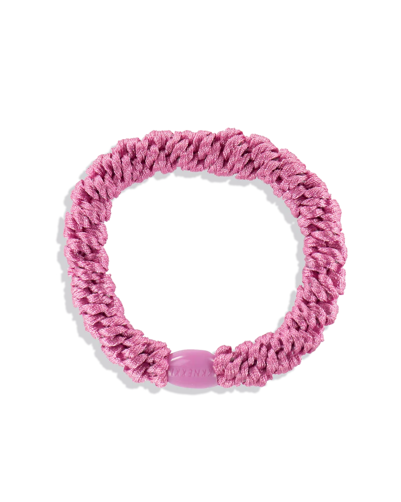 KKNEKKI Haargummi Bubblegum – geflochtenes, elastisches Haarband fürs Handgelenk, perfekt für lange Haare