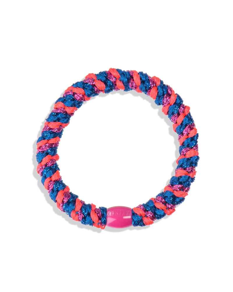 KKNEKKI Haargummi Mix ElectricBluePink Glitter – auffälliges Haarband &amp; Armband  online bei Nica’s Cosmos