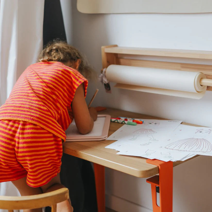 KIDIDRAW-PRO Leuchtende Designtafel Rosa – LED-Zeichenboard für Kinder zum Malen, Nachzeichnen und Modedesign