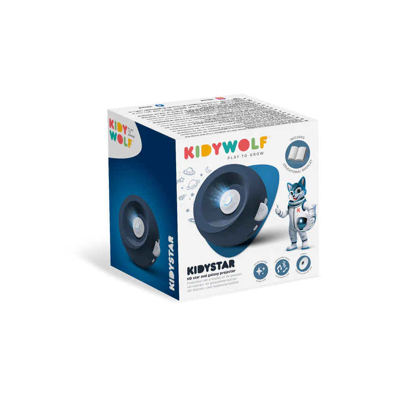 Kidystar Planetarium Weltraum – Projektor für Sternenhimmel mit 6 Bildscheiben und Nachtlicht