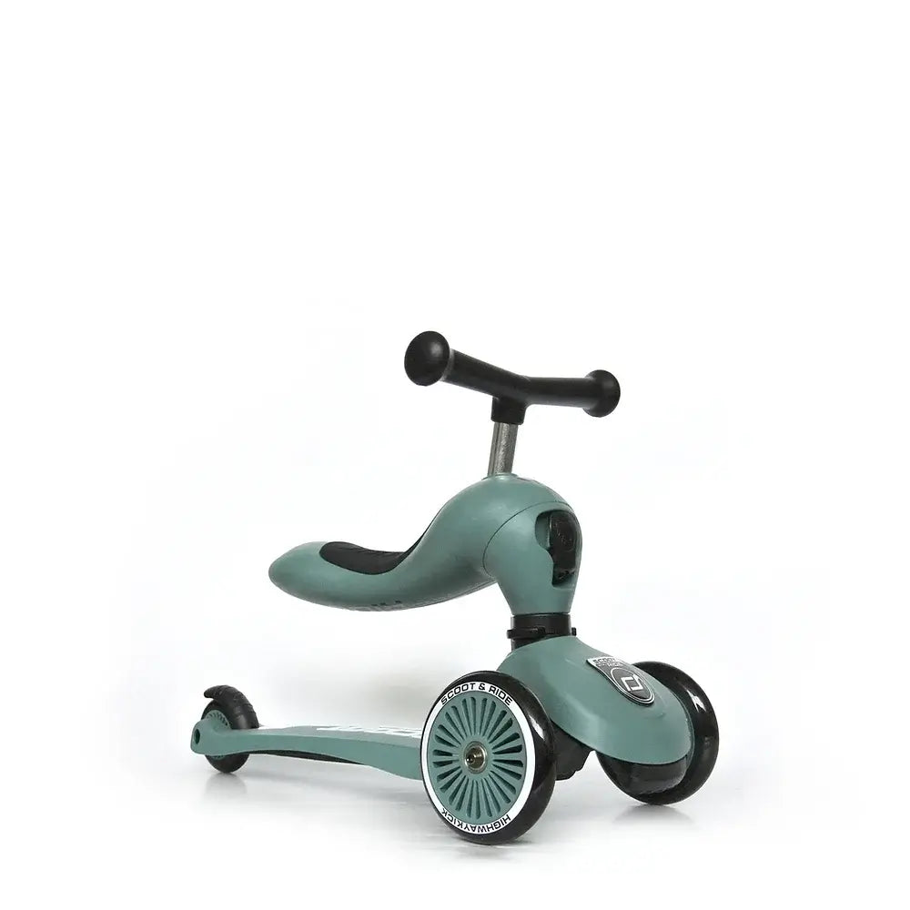 Kinderroller mit Sitz - Highwaykick 1 in forest