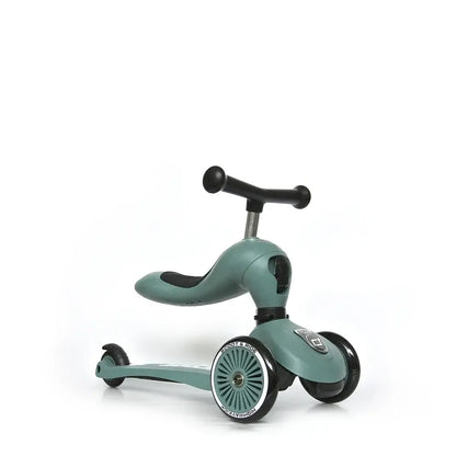 Kinderroller mit Sitz - Highwaykick 1 in forest