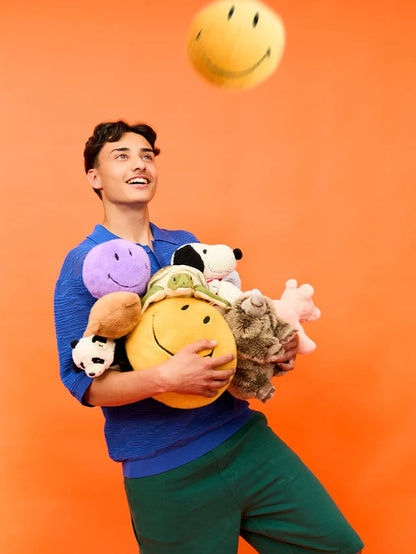 Plüsch-Smiley &quot;Smiley ECO Fuzzy&quot; (23 cm/gelb) von BON TON TOYS