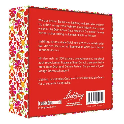 Geschenkidee Spiel Liebling für Partnerinnen, Familie und Freundinnen