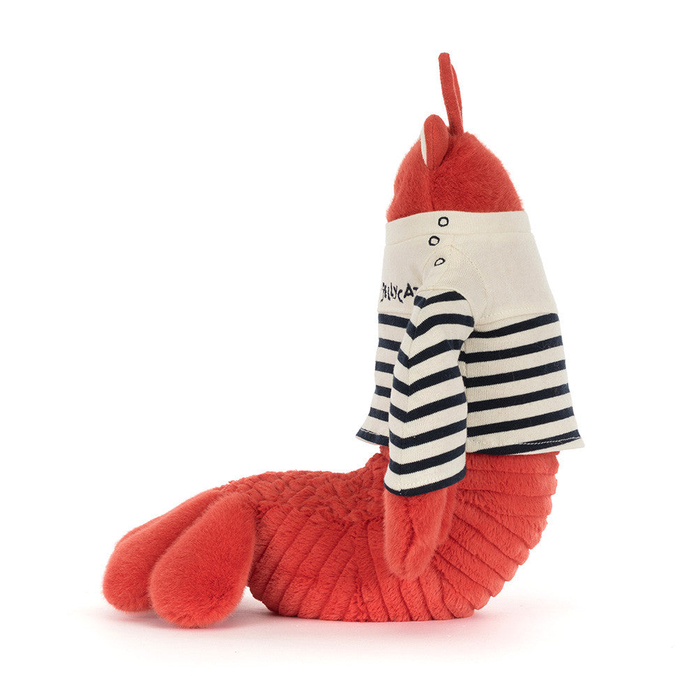 Kuscheltier Lobster in krebsrotem Rot als weiches Plüschtier mit maritimem Look zum Kuscheln