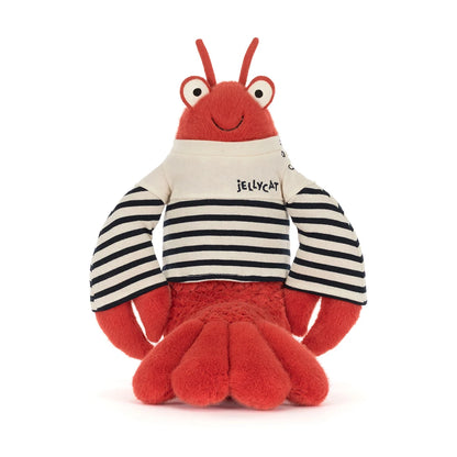 Kuscheltier Lobster in krebsrotem Rot als weiches Plüschtier mit maritimem Look zum Kuscheln