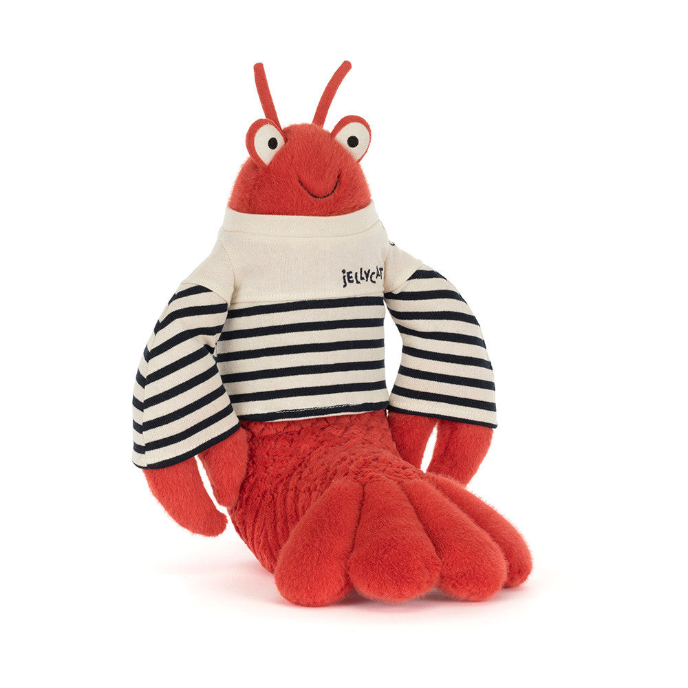 Kuscheltier Lobster in krebsrotem Rot als weiches Plüschtier mit maritimem Look zum Kuscheln