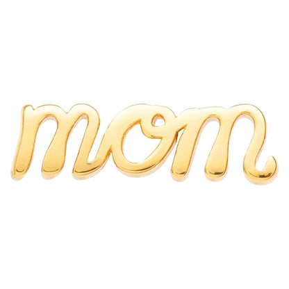 NUR ALT-TEXT
LULU Copenhagen mom Ohrring in Gold – Produktansicht von vorne