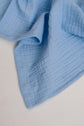 Swaddle, 70 x 70 cm - light blue Hearts