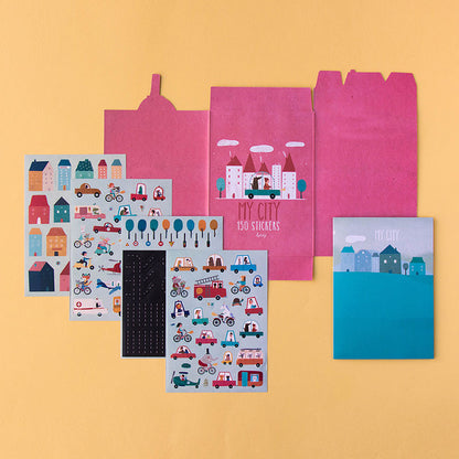 My City Stickers: 150 wieder ablösbare Stadtaufkleber für kreatives Spielen ab 3 Jahren