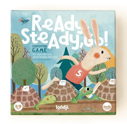 Londji Family-Game „READY STEADY GO!“, kooperatives Schildkröten-Spiel ab 5 Jahren