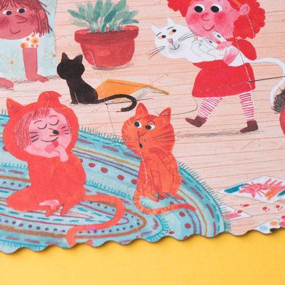 Pocket-Puzzle „Cats and Dogs“ ab 3 J., 24 Teile, Wendepuzzle für kleine Tierfreunde