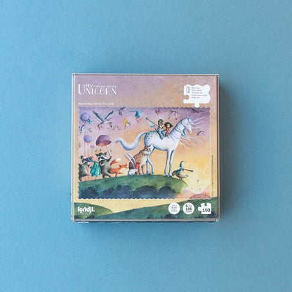 londji Pocket‑Puzzle „My Unicorn“, 100 Teile, magische Einhorn‑Welt, für Kinder ab 6 Jahren