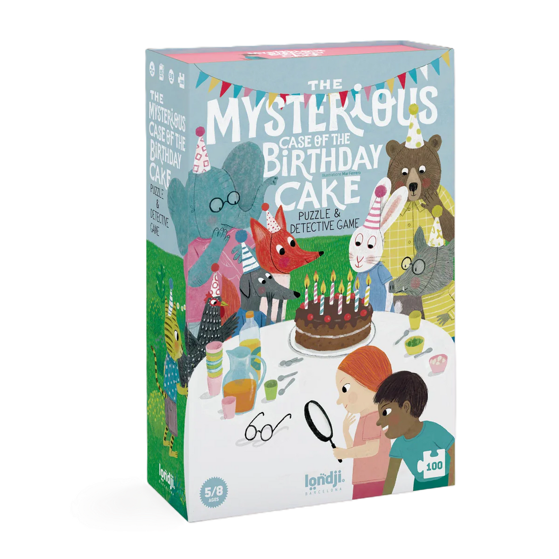 Rätsel-Puzzle „THE MYSTERIOUS CASE OF THE BIRTHDAY CAKE" ab 5 Jahren