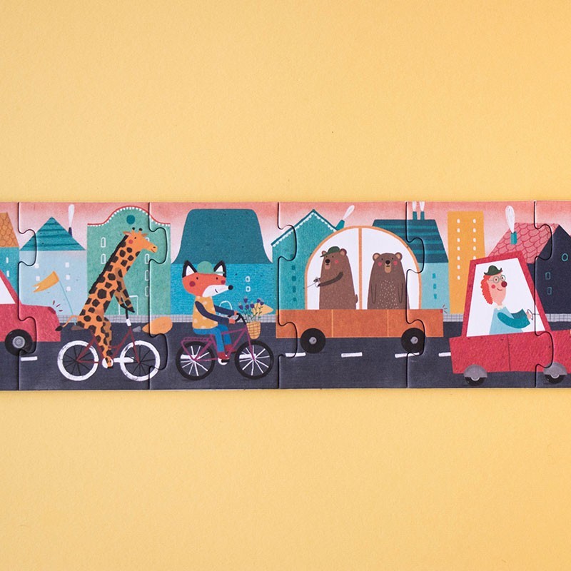 48-Teile-Puzzle „BEEP – BEEP!“ von londji für Kinder ab 3 Jahren, Beobachtungsspiel