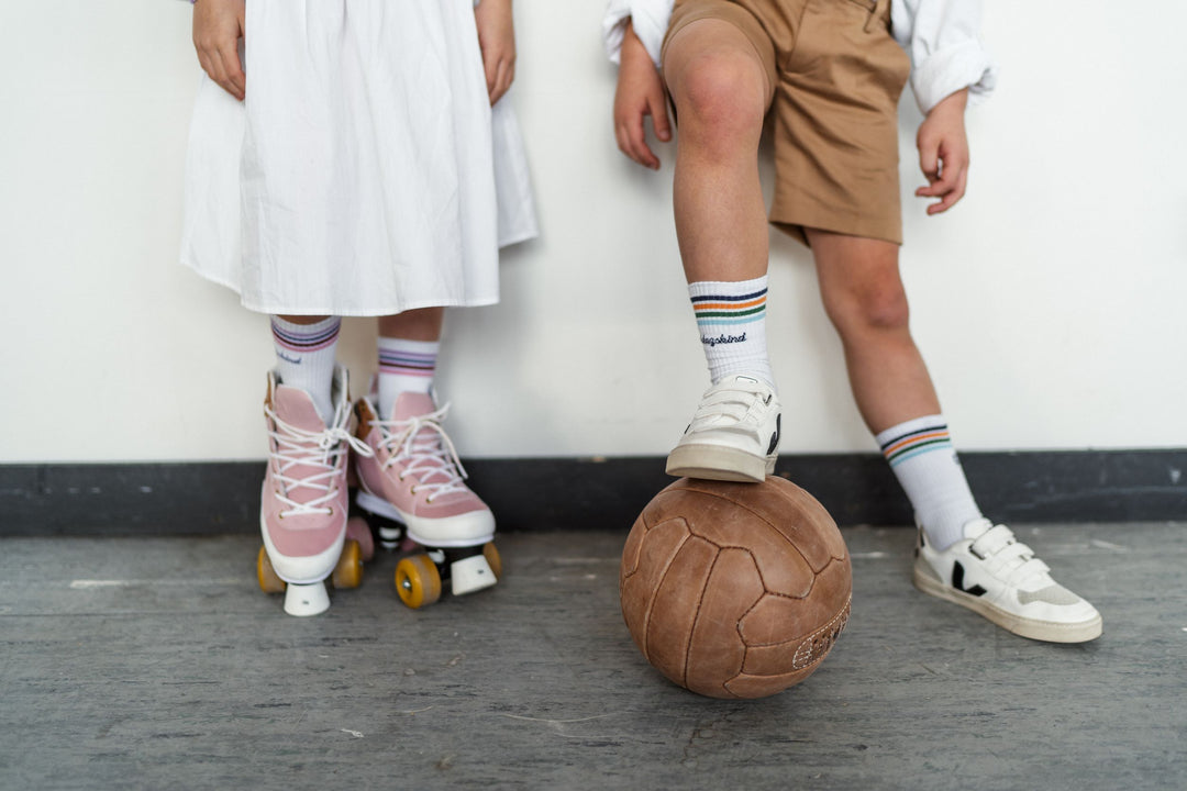 Kindersocken von Loones Tragebeispiel.