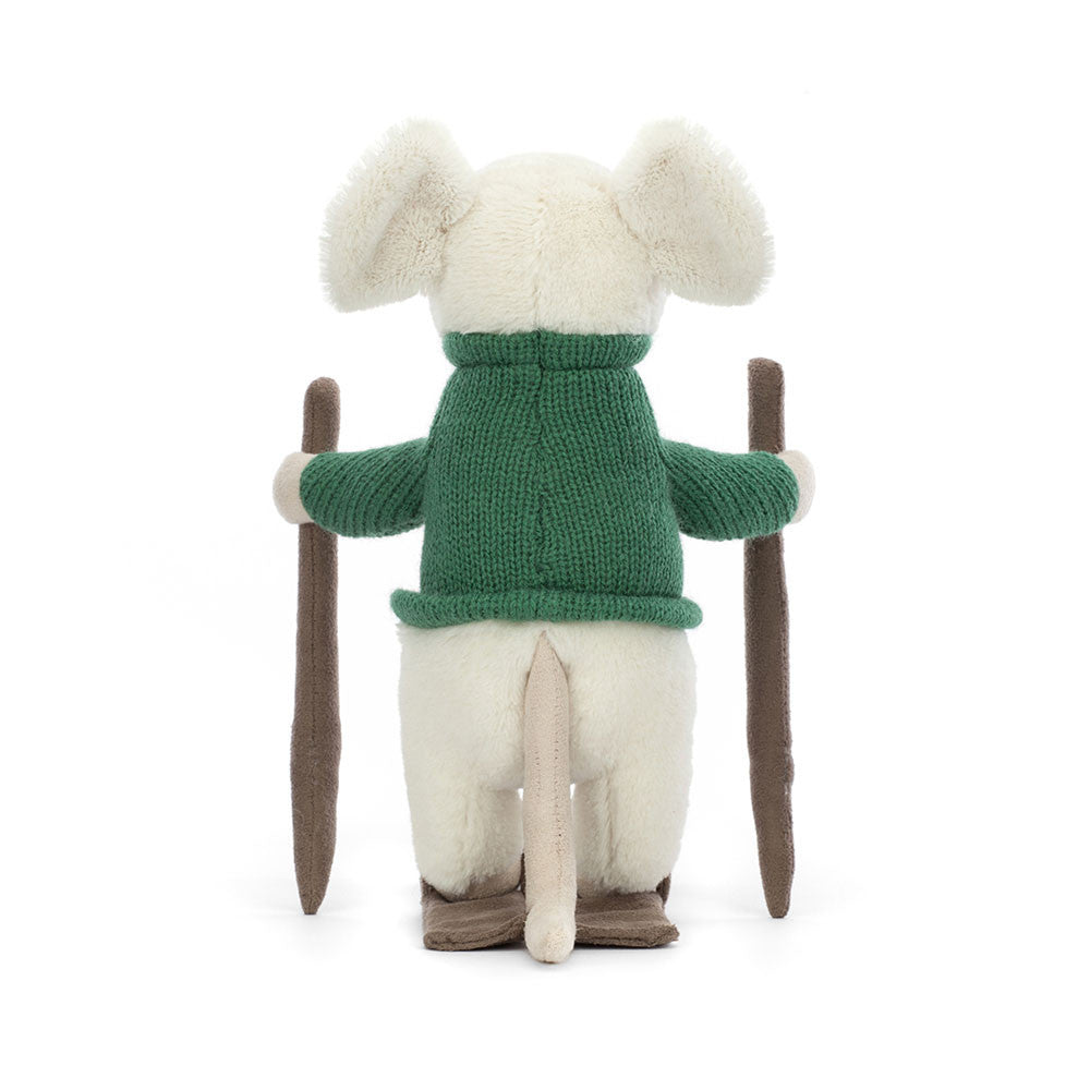Rückansicht Merry Mouse Skiing von Jellycat.