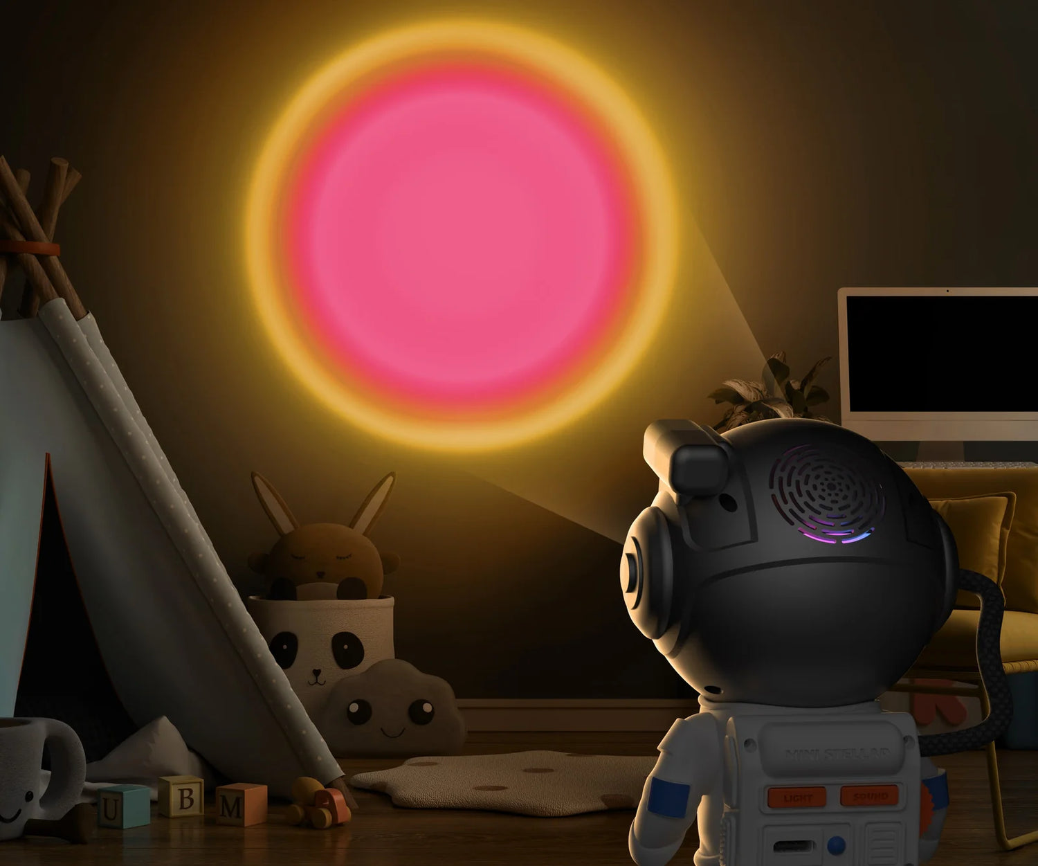 MOB Mini-Stellar Light Space, White Astronaut Projektor