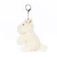 Seitenansicht Munro Scotty Dog Bag Charm von Jellycat.