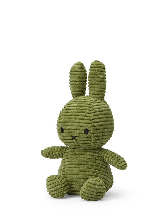 Miffy Corduroy ECO, 23cm, olive green, Miffy Kuscheltier aus Cord