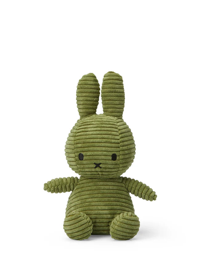 Miffy Corduroy ECO, 23cm, olive green, Miffy Kuscheltier aus Cord