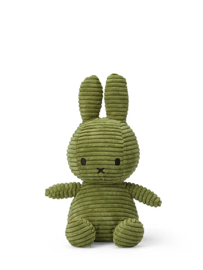 Miffy Corduroy ECO, 23cm, olive green, Miffy Kuscheltier aus Cord