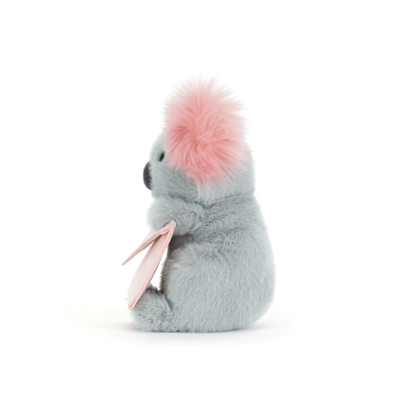 Jellycat Koala with Message Plüschtier mit Herzbotschaft, Geschenk zum Valentinstag