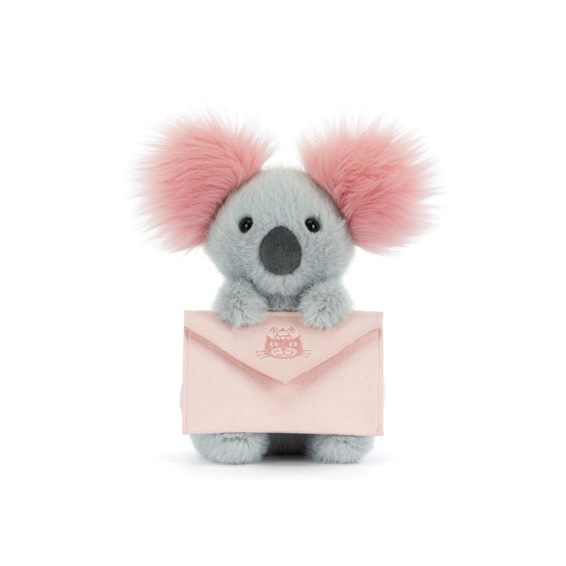Jellycat Koala with Message Plüschtier mit Herzbotschaft, Geschenk zum Valentinstag