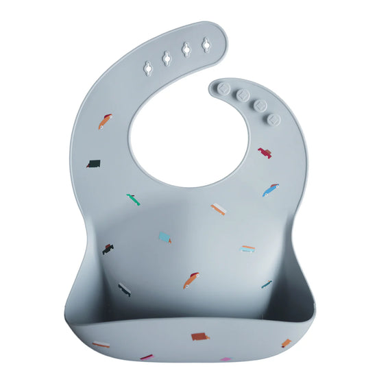 Silicone Baby BIB, retro cars