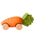 OLI & CAROL Cathy the Carrot Babyauto aus Naturkautschuk und FSC-Holz in Seitenansicht