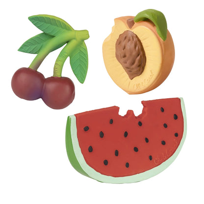OLI &amp; CAROL Fruit Salad 3er-Set mit Wassermelone, Kirsche und Pfirsich