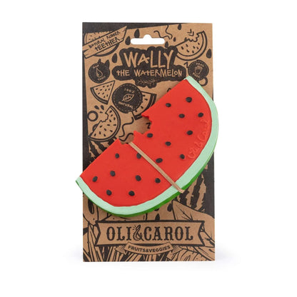Wally the Watermelon Beißring in umweltfreundlicher FSC®-zertifizierter Verpackung