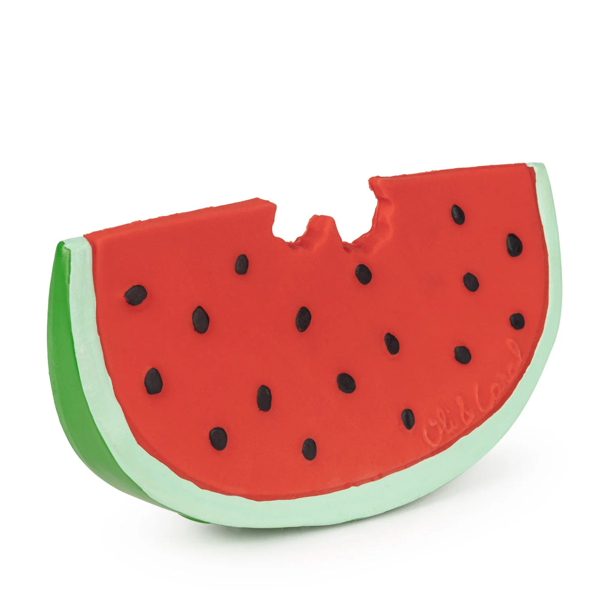Wally the Watermelon Beißring aus Naturkautschuk als Baby-Beißspielzeug