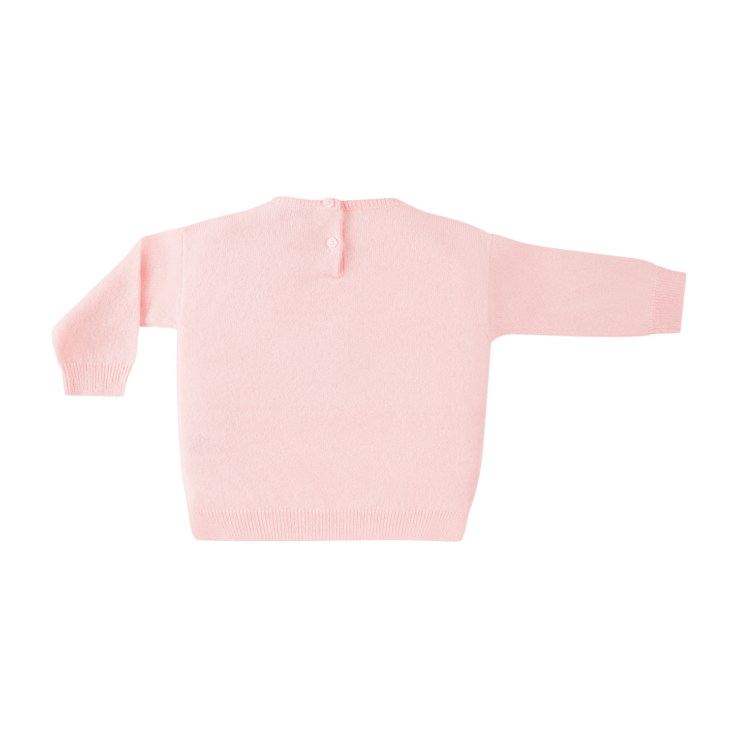 PAPA LOBSTER Pullover CUPCAKE Rosa aus 100 % Kaschmir von hinten