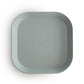 Square Dinnerware Plates 2er Set, sage