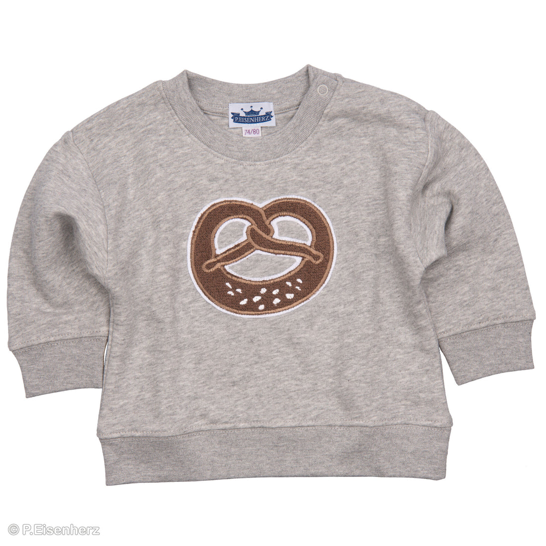 Pullover von Prinz Eisenherz mit Brezel Patch aus kuscheligem Chenille Stoff.