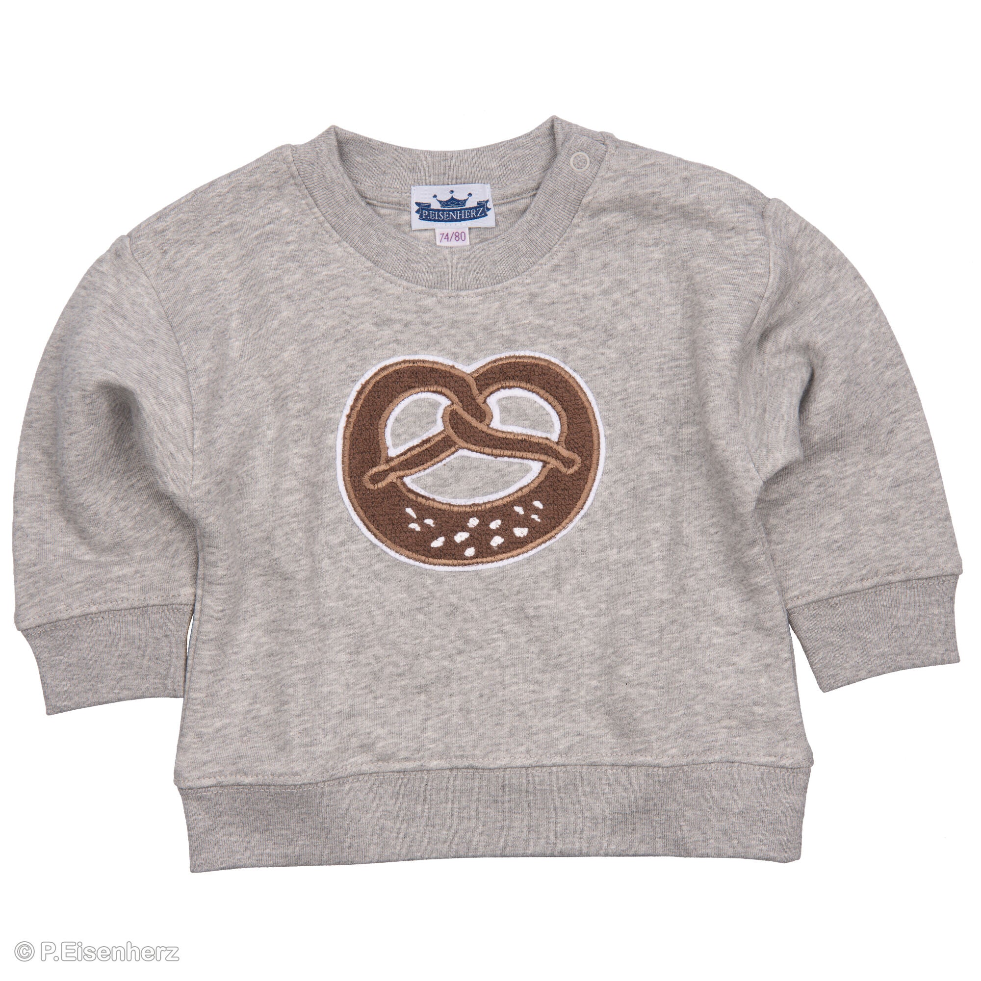 Pullover von Prinz Eisenherz mit Brezel Patch aus kuscheligem Chenille Stoff.