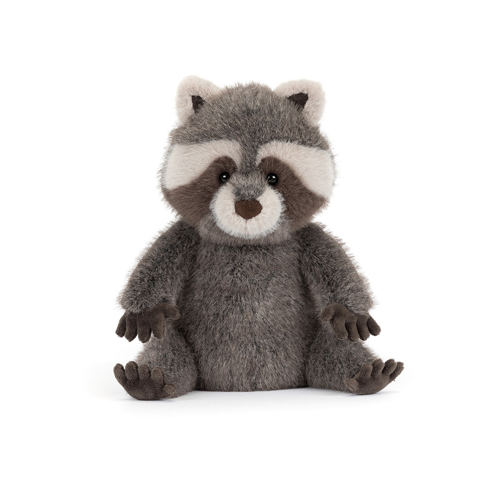 Jellycat Trixiwoo Raccoon Kuscheltier Waschbär mit neugierigem Blick süßes weiches Plüschtier