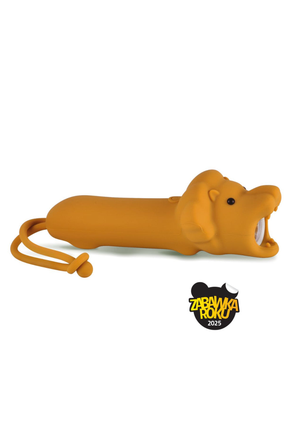 Löwen-Taschenlampe in hellbraun für Kinder von Rabbit &amp; Friends aus weichem Silikon
