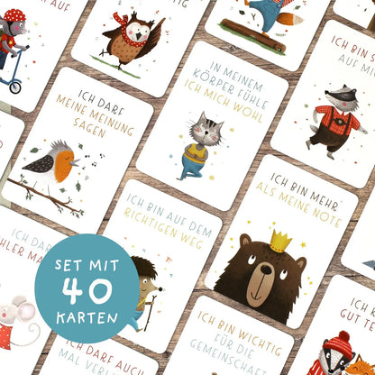 Geschenkidee Affirmationskarten für Kinder zur Einschulung oder als Mutmacher