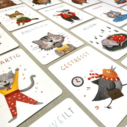 Gefühlskarten für Kinder Starke Gefühle mit 40 Karten in bedruckter Faltschachtel