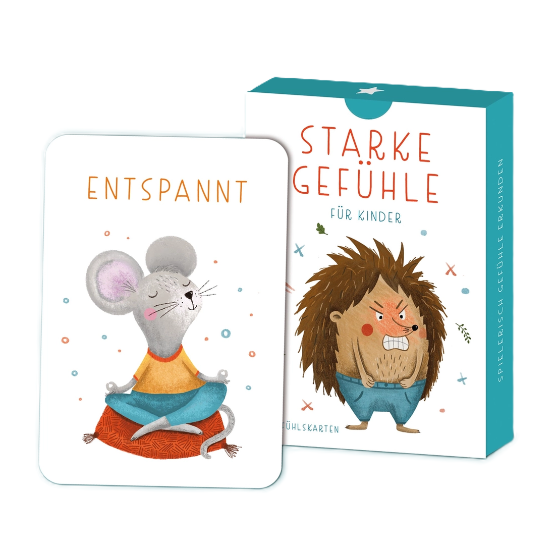Gefühlskarten für Kinder Starke Gefühle mit 40 Karten in bedruckter Faltschachtel