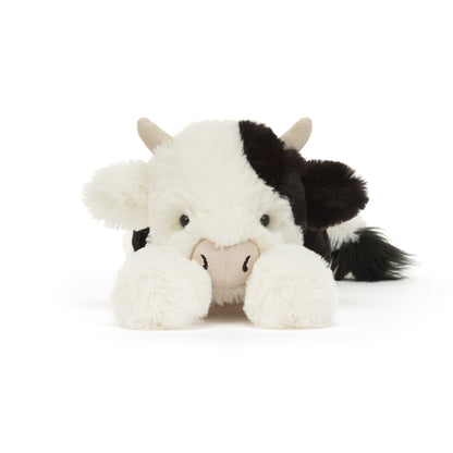 Jellycat Smudge Cow Original, süße liegende Kuscheltier Kuh mit Kuhflecken