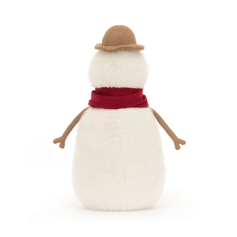 Rückansicht Jesse Snowman von Jellycat.