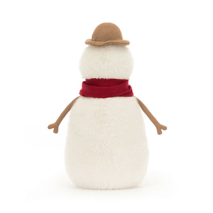Rückansicht Jesse Snowman von Jellycat.