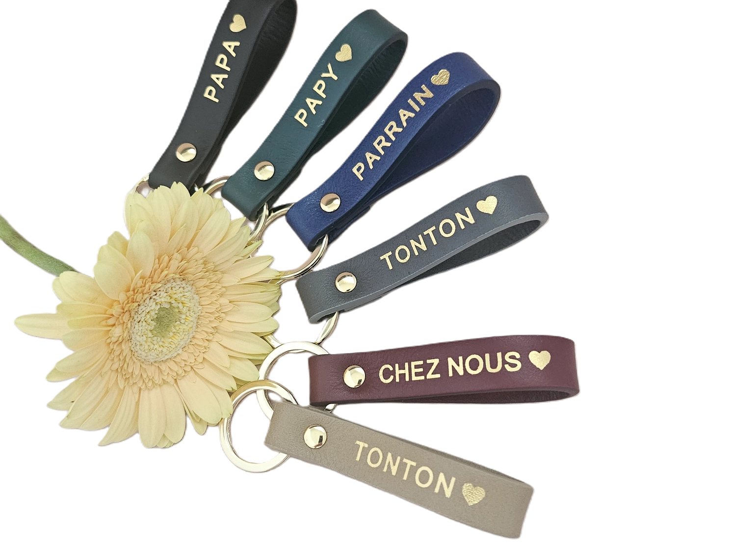 Love Mama &quot;Leder-Schlüsselanhänger&quot; in verschiedenen Farben