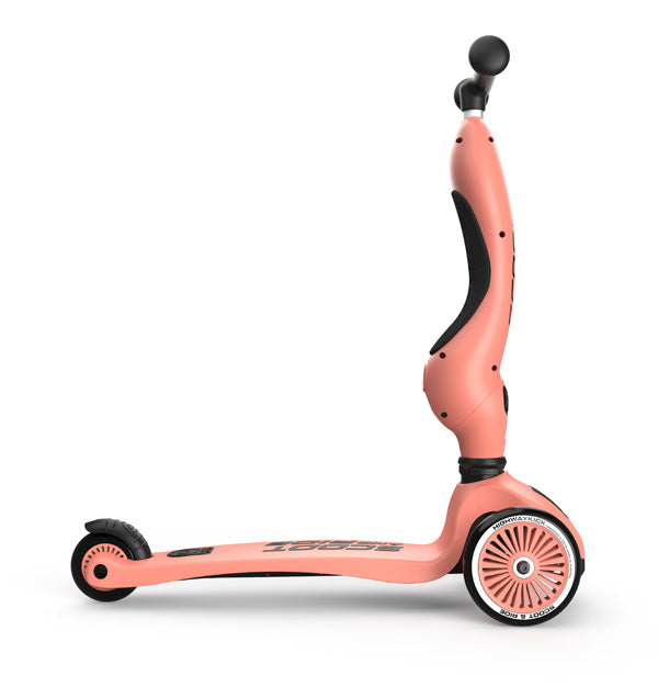Scoot and Ride Highwaykick 1, Apricot, Kinderroller und Laufrad mit verstellbarem Sitz &amp; Lenker